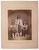 Ulke Brothers Albumen Photograph of Blackfoot, Long Horse, and White Calf, Crow 