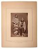 Ulke Brothers Albumen Photograph of Iron Bull and Squaw, Crow 