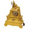 Exquisite French Charles X-Ormolu Jeweled Chinoiserie Figural Table Clock