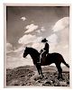 Charles J. Belden Photograph of a Cowboy on Horseback 