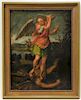 18C Archangel Religious Old Master Painting