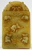 Chinese Qing Dynasty Carved Jadeite Rat Amulet