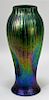 Attr. Rindskopf Iridescent Bohemian Art Glass Vase