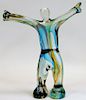 Italian Murano Glass Figural Happy Man Sculpture