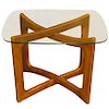 Adrian Pearsall MCM Carved Wood Side Table