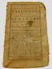 1787 North American Calendar Rhode Island Almanac