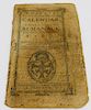 1789 North American Calendar Rhode Island Almanac