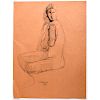 EXPRESSIONIST SKETCH ON PAPER BY STANLEY MOREL COSGROVE