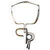 Erika Hult de Corral Ric Mexican Abstract Modern Sterling Silver Necklace