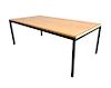 Florence Knoll Birch T Angle Architectural Coffee Table