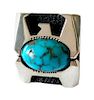 Raymond Graves Sterling Silver Turquoise Thunderbird Ring