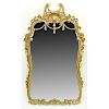Antique Gilt Wood Carved Shell Mirror