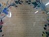 1864 HAND WRITTEN & PAINTED OBITUARY FOR MARY 