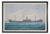 JOE SELBY, Watercolor, USS Pensacola