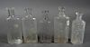 Antique Florida Glass Medicine Bottles (5)