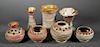 SILVER SPRINGS POTTERY, 7 Vases