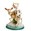 BOEHM PORCELAIN DIANA WITH FAWN FIGURINE