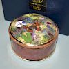 HARCOURT CHINA COVERED BUTTERFLY TRINKET BOX