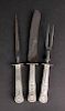 Gorham Silver Plated Carving Set, 20th C.