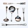 6 PIECES, STERLING SILVER FLATWARE
