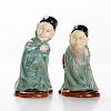 SPOOK AND BEARDED SPOOK PAIR D7132/33 - ROYAL DOULTON TOBY JUG