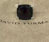 David Yurman Cushion Diamond Amethyst Ring  Sz 6