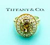 Tiffany & Co 18k Gold 2.51 Yellow Diamond & White