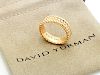 David Yurman 18k Gold Diamond 7.5mm Ring / Band Size