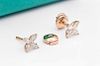 Tiffany & Co 18K Yellow Gold 0.74ct  Diamond Earrings