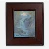 Edward Diers for Rookwood, Waterfalls Vellum plaque