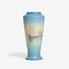 Carl Schmidt for Rookwood, Vellum vase with sailboats