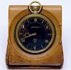 RARE JUNEVIA LARGE POCKET WATCH IN WOOD CASE 