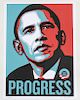 Shepard Fairey "Progress" 2008 Silkscreen on Paper