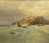 possibly: Logorio, Russian Oil on Canvas "Seascape"