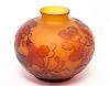 Signed Galle Art Nouveau Cameo Glass Vase