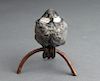 Austrian Vienna Cold Painted Bronze Perched Bird