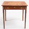 Continental Neoclassical Inlaid Mahogany and Fruitwood Games Table