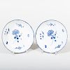 Pair of Chantilly Porcelain Dishes