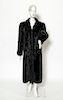 Goldin Feldman Black Sable Fur Coat