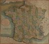John Cary New Map of France Engraving 1799