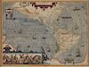 Hondius Map North and South America 1606