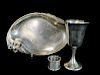 3 PCS. STERLING SILVER INC. GORHAM CUP & WALLACE BOWL 