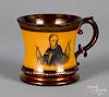 William Henry Harrison copper lustre mug
