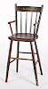 New England painted Windsor highchair