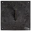 Engraved bronze sundial, dated 1689