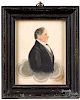 James Ellsworth watercolor profile portraits