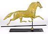 Copper swell bodied running horse weathervane