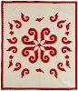 Canadian red and white quilt