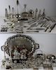 SILVER. Large Lot of Silver and Silverplate Items.