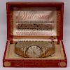 JEWELRY. Men's Vintage Wittnauer 14kt Gold Watch.